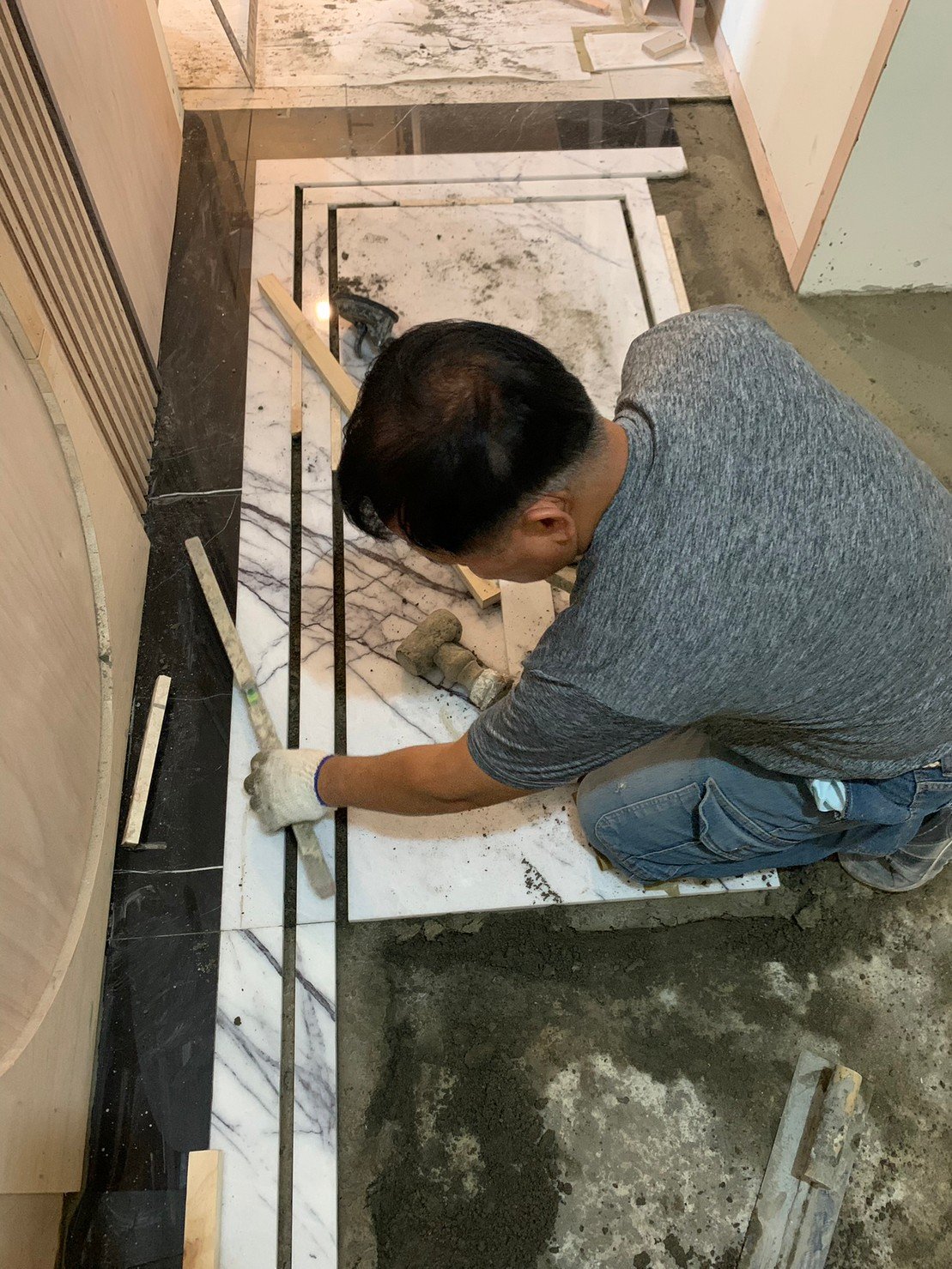 石材、薄磚施工